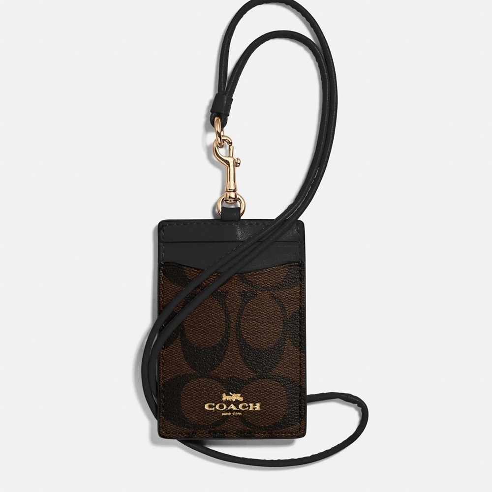 COACH Id Lanyard In Signature Canvas